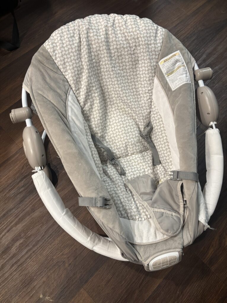 washable baby chair cover on frame