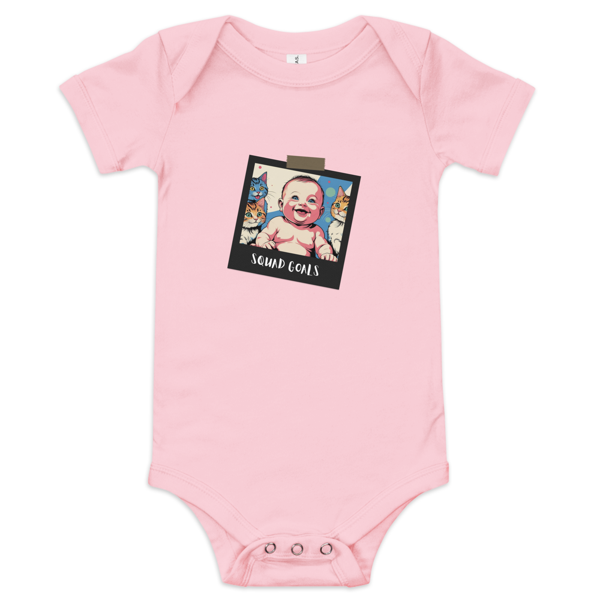 baby short sleeve one piece pink front 689e40b0013eb