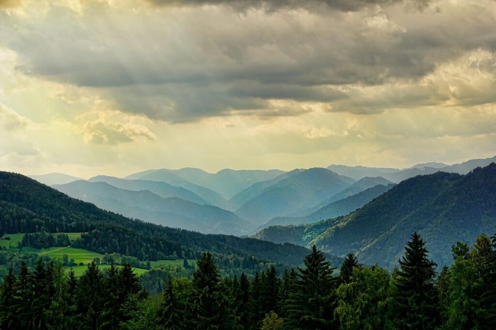 a mountain landscape